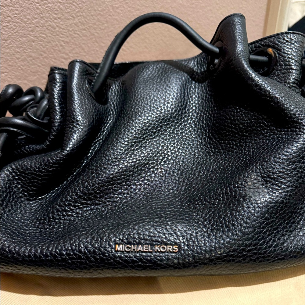 Michael kors  black leather bag